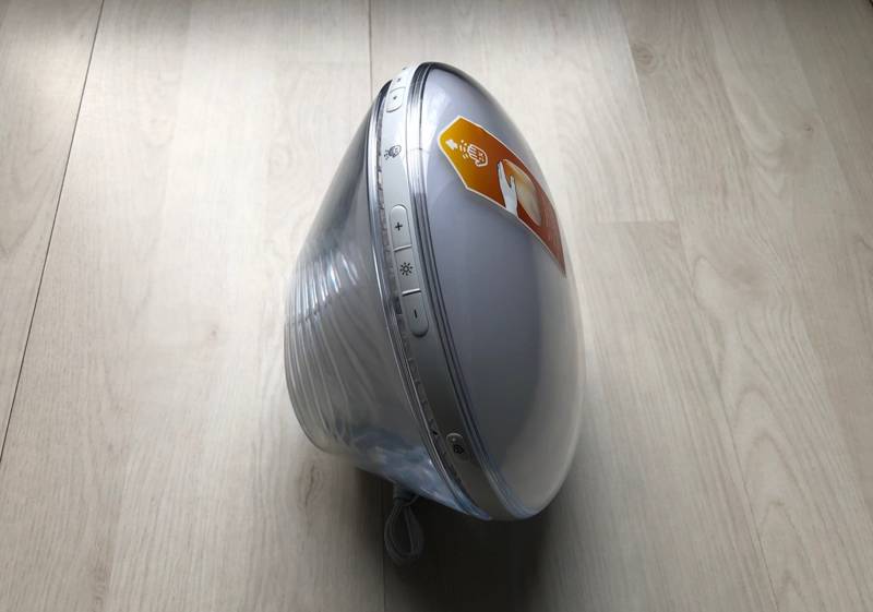 Philips wake up light zijkant